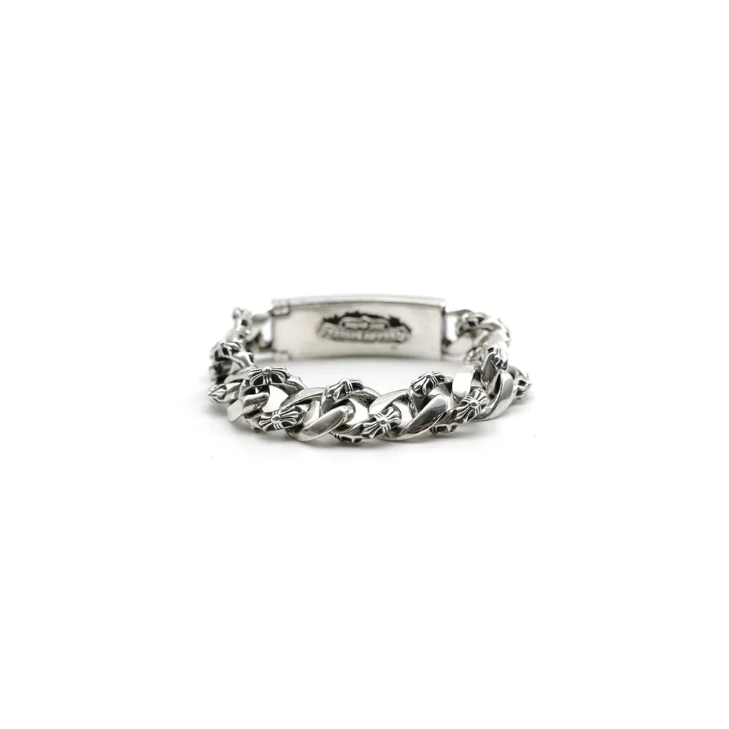 Chrome Hearts DAGGER ID FANCY LINK CLIP BRACELET -9